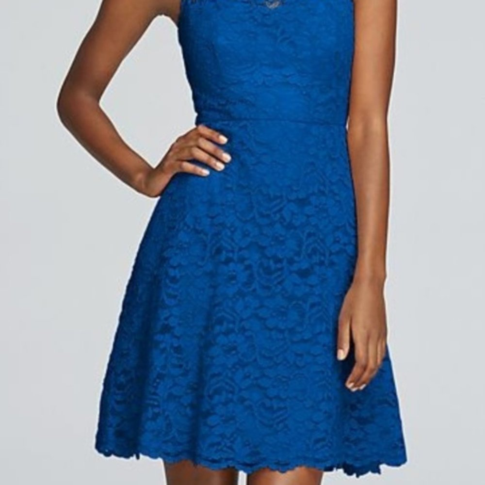 David’s Bridal Bridesmaid Dress, Horizon Blue, 10